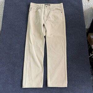 Oscar Jeans Selected 2010 Jeans Mens 33x30 Light Beige Khaki Denim Straight